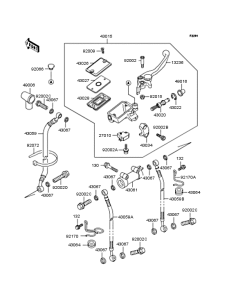 ZX1100 Главный тормозной цилиндр