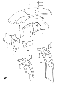 TS125 Заднее крыло