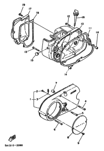 FS1 Crankcase cover ass`y  (v