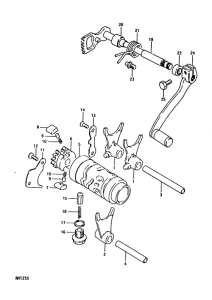 RM125 Переключение передач