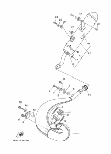 YZ250 Выхлопная система