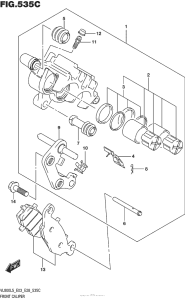 VL800B Front Caliper (Vl800Tl5 E03)