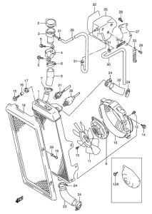 VX800 Радиатор