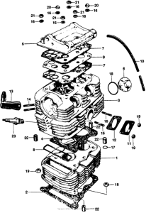 SS125 Цилиндр и головка цилиндра