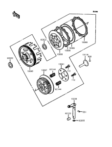 KMX50 Сцепление
