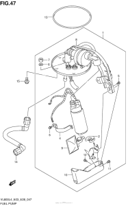 VL800T Топливный насос