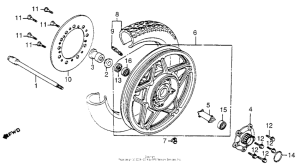 VF1100C Переднее колесо