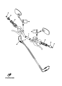 MT01 Рулевой рычаг и кабель
