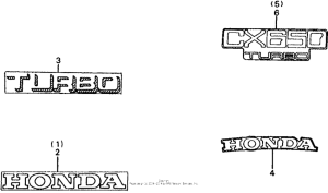 CX650 Наклейки