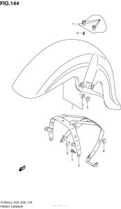 VL800 Front Fender (Vl800L3 E33)