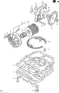 GS550 Oil pump - oil filter