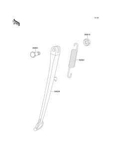 ZR550 Подножка