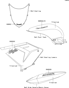 ZX1000 Decals(titanium)