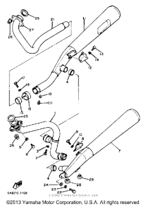 XV920RJ Выхлопная система