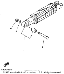 XT225F Задняя подвеска