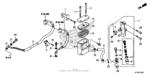 CBR250R (ABS) Rear brake master cylinder (cbr250ra)