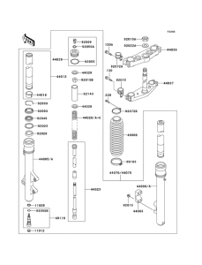  Вилка передней оси