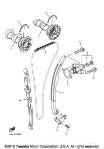 WR250F Цепь механизма газораспределения