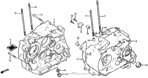 XL100S Картер двигателя