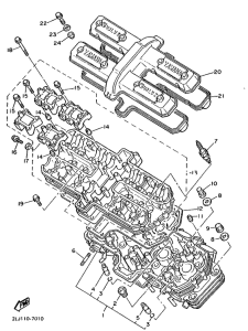FZR1000 Головка цилиндров
