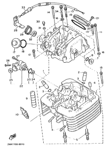 XT600 Головка цилиндров