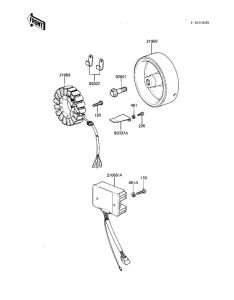 KZ550 Generator / regulator