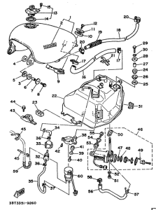 XV500 Топливный бак