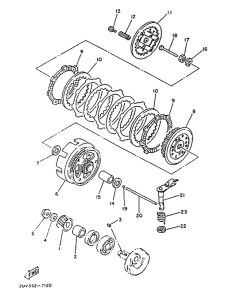 TZR80 Сцепление
