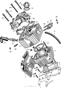 CA102 Цилиндр и головка цилиндра