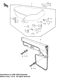 KD100 Seat / chain cover