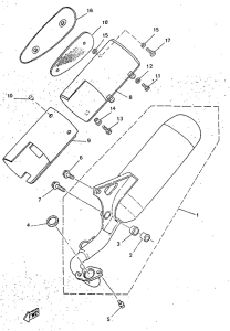 YN50R Выхлопная система