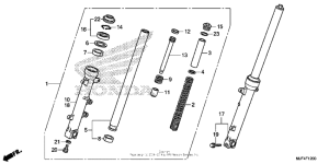 CTX700N DCT Передняя вилка