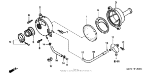 XR70R Воздушный фильтр