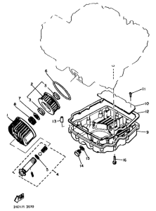 XJ900 Масляный фильтр