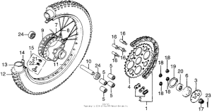 TL125 Переднее колесо