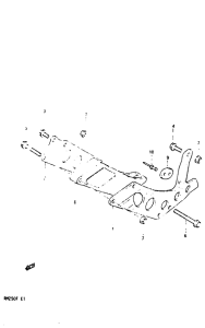 RM250 Направляющая цепи