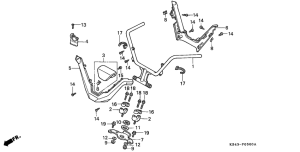 CN250 Handle pipe / top bridge