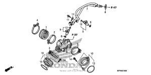 VT1300CX Intake manifold + injector