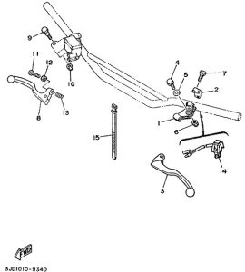 YZ125 Handle switch. lever
