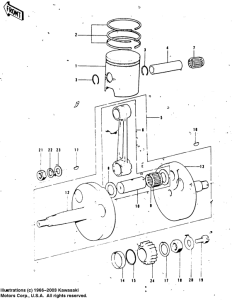 KT250 Crankshaft / piston