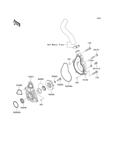 ER650 Водяной насос