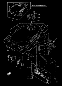 TZR50 Топливный бак