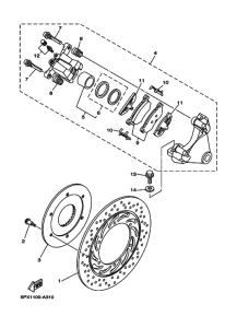 XV1700PC XV17PC XV17PCS Задний суппорт