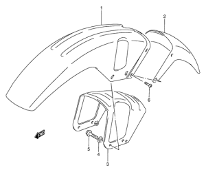 DR800 Переднее крыло
