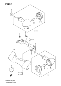 VL800 Поворотники