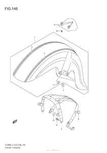 VZ800 Front Fender (Vl800C  E03)