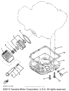 FZ600S Маслянный фильтр