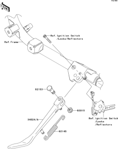 VN900 Подножка