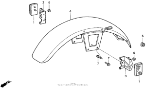 GB500 Переднее крыло
