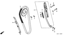 CMX250C Цепь грм / натяжное устройство